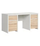 Executive desk Kaspian, white / sonoma oak order